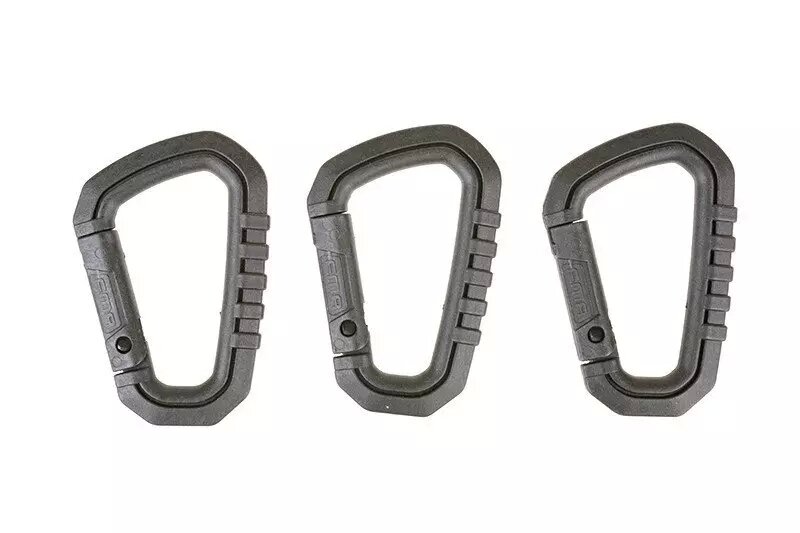 A Set of 3 Polymer Snap Hooks – Black A Set of 3 Polymer Snap Hooks – Black