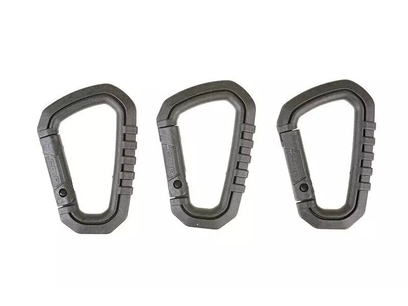 A Set of 3 Polymer Snap Hooks – Black A Set of 3 Polymer Snap Hooks – Black