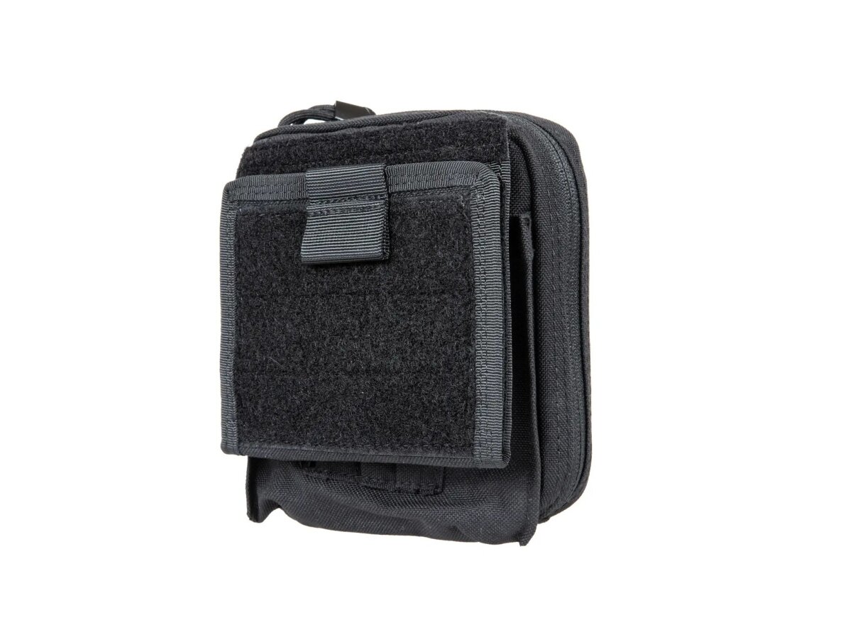 Admin pouch with panel and map, black 1