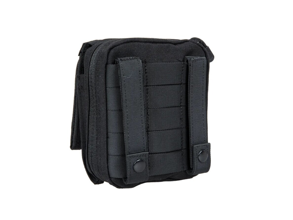 Admin pouch with panel and map, black 2