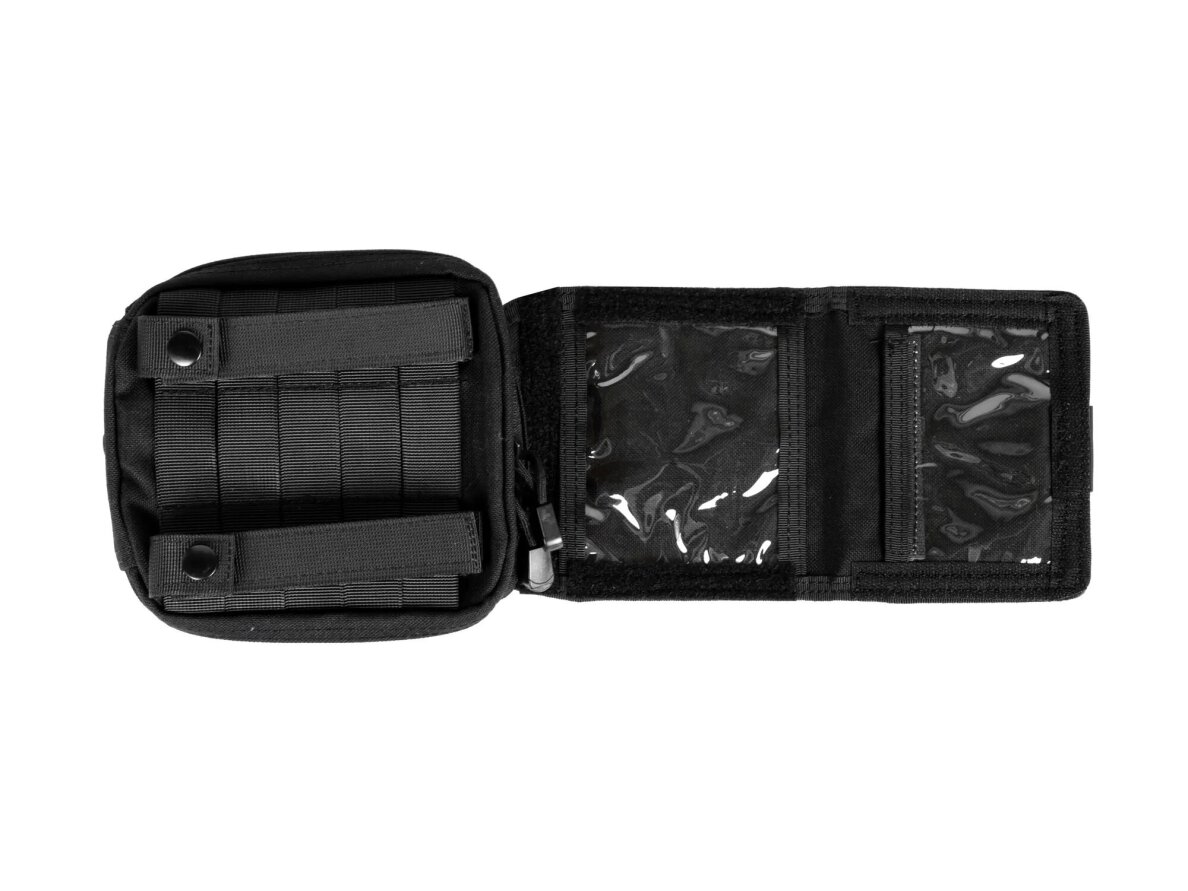Admin pouch with panel and map, black 4