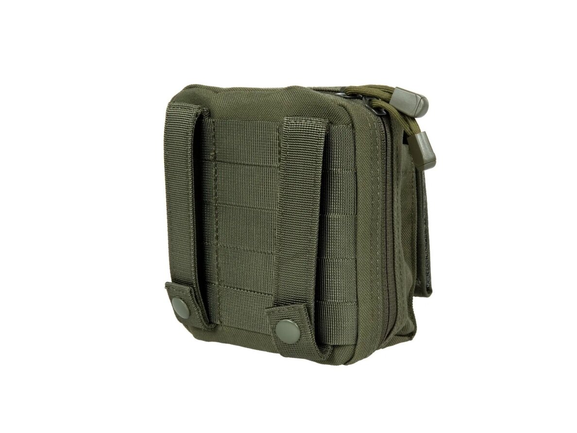 Admin pouch with panel and map, Olive 5