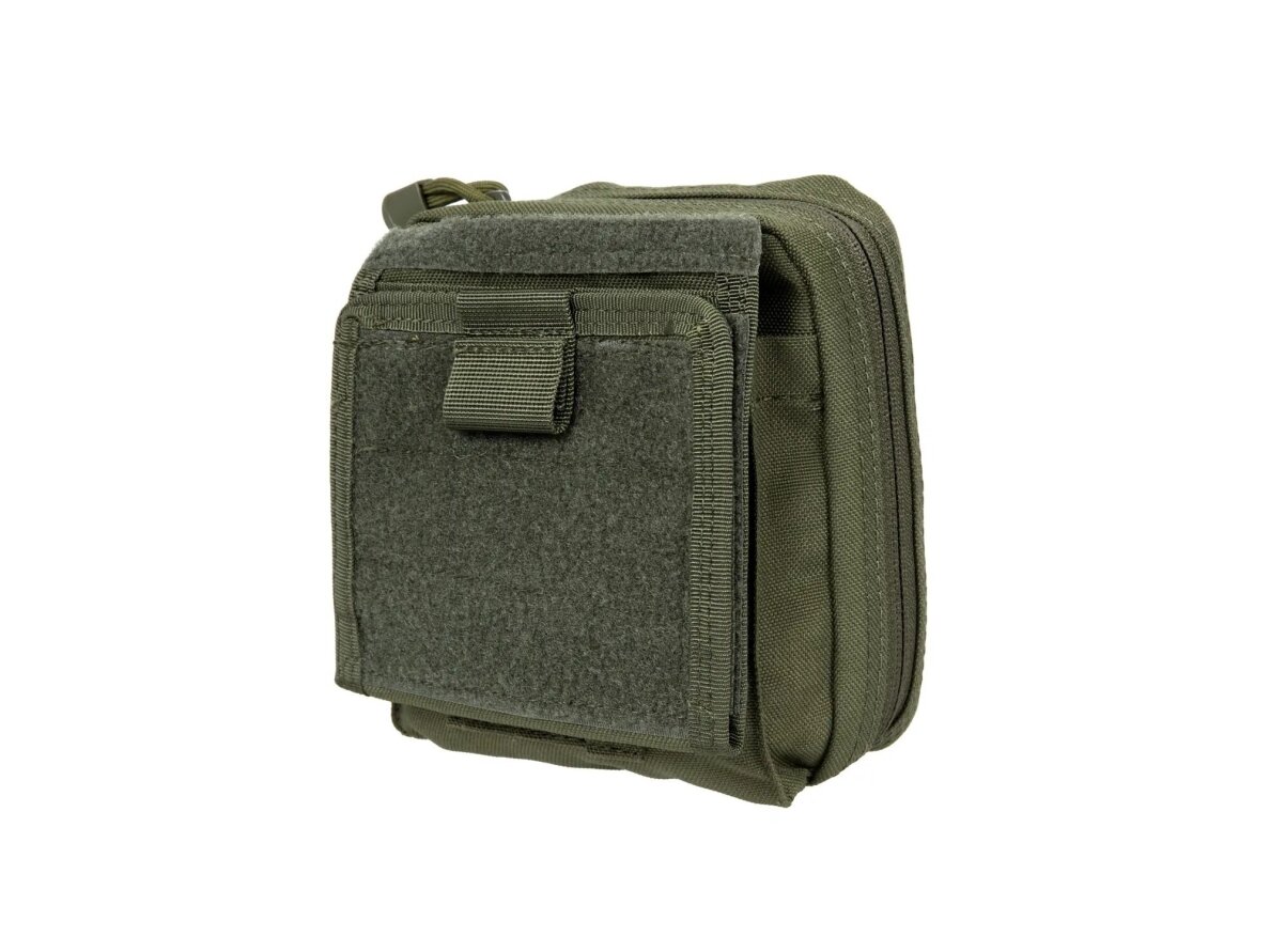 Admin pouch with panel and map, Olive 6