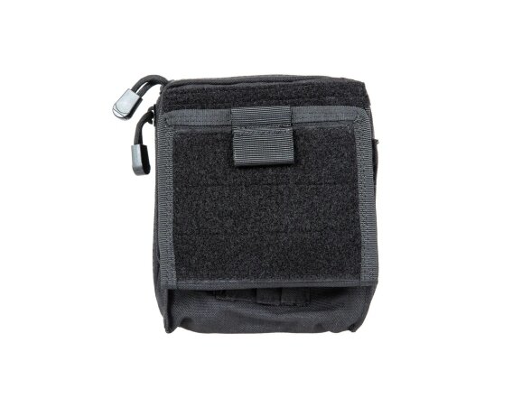 Admin pouch with panel and map, black