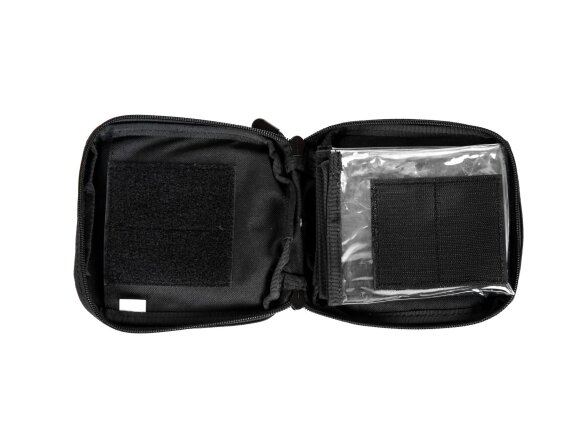 Admin pouch with panel and map, black 3