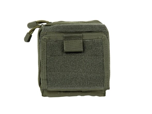 Admin pouch with panel and map, Olive