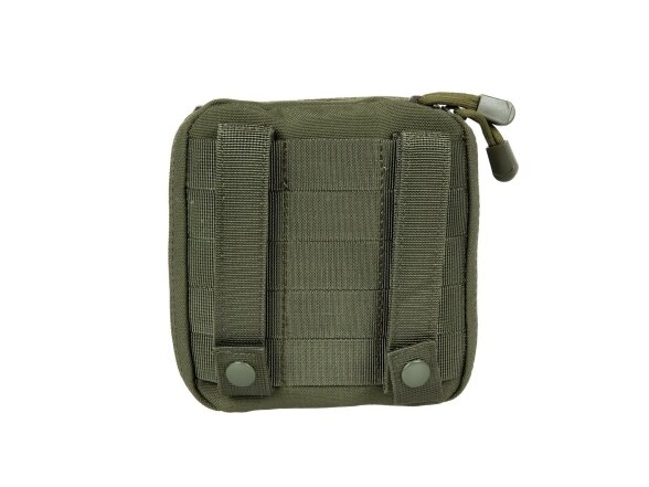 Admin pouch with panel and map, Olive 1