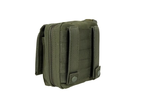 Admin pouch with panel and map, Olive 3