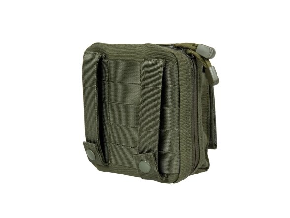 Admin pouch with panel and map, Olive 5