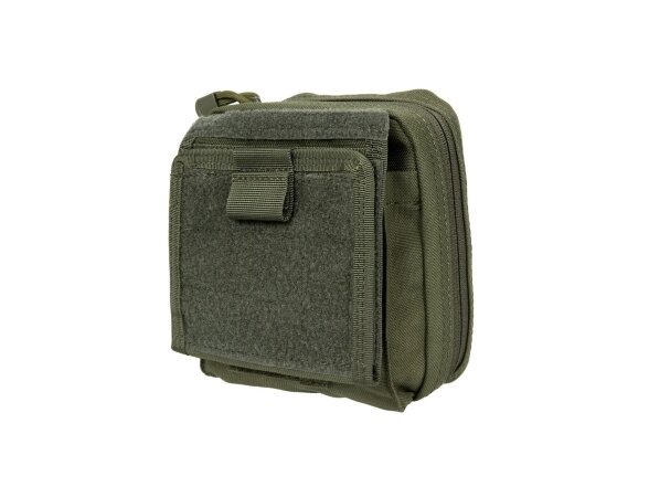 Admin pouch with panel and map, Olive 6