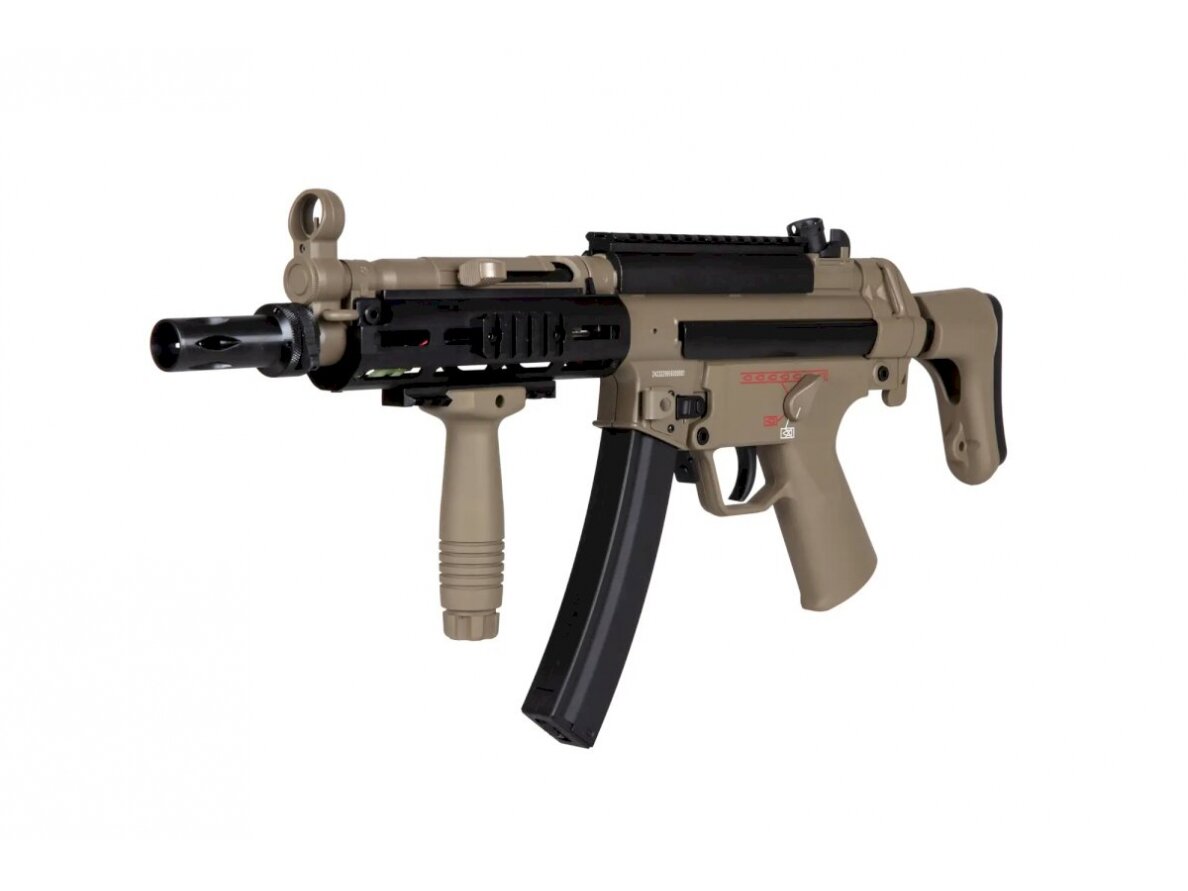 Airsoft submachine gun JG Works MP5-808 Tan 4