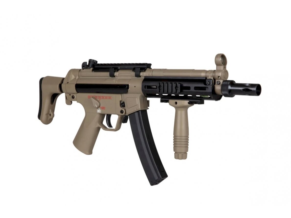 Airsoft submachine gun JG Works MP5-808 Tan 5