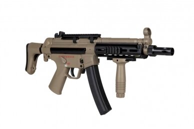 Airsoft submachine gun JG Works MP5-808 Tan 5