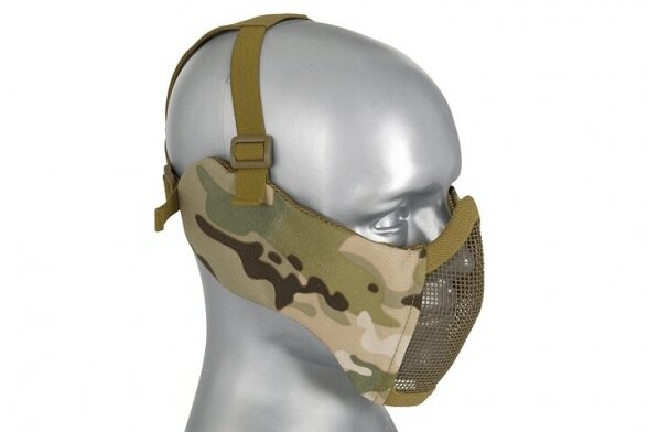 Apsauginė veido kaukė su ausų apsauga Multicamo 4
