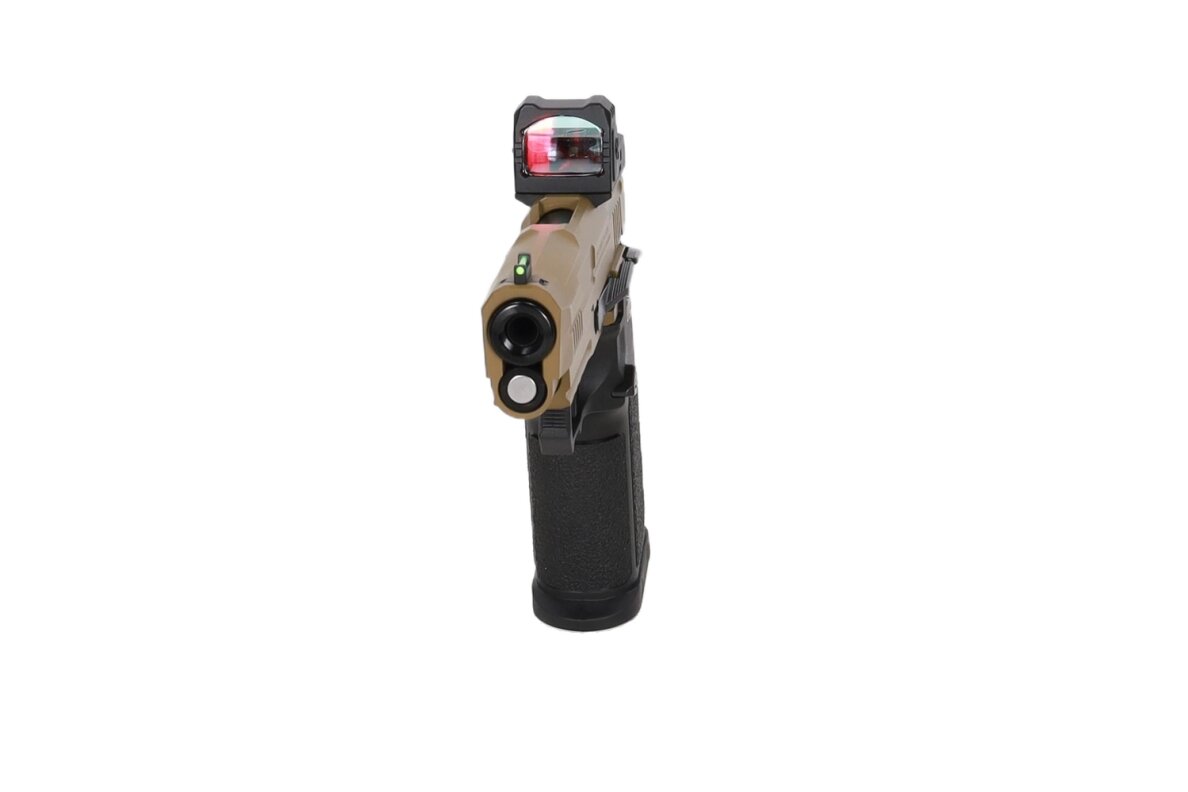 Arcturus Vanguard 4.3" Hi-Capa GBB Optics Ready airsoft pistol with ARS-1 red dot sight Half-Tan 5 Arcturus Vanguard 4.3" Hi-Capa GBB Optics Ready airsoft pistol with ARS-1 red dot sight Half-Tan 5