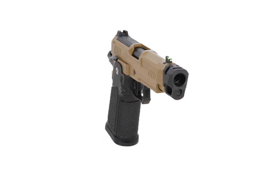Arcturus Vanguard 4.3" Hi-Capa GBB Optics Ready airsoft pistol with Half-Tan compensator 8