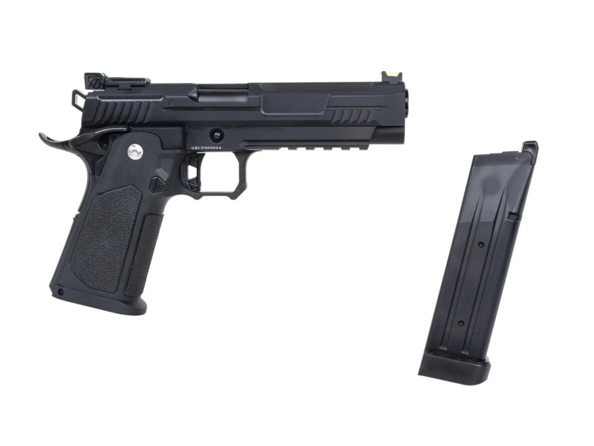 Arcturus Vanguard 5" Hi-Capa GBB airsoft pistol Black 7