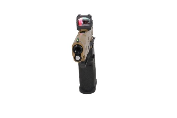 Arcturus Vanguard 4.3" Hi-Capa GBB Optics Ready airsoft pistol with ARS-1 red dot sight Half-Tan 5 Arcturus Vanguard 4.3" Hi-Capa GBB Optics Ready airsoft pistol with ARS-1 red dot sight Half-Tan 5