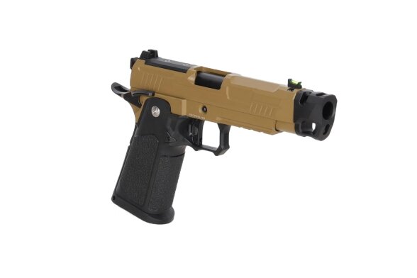 Arcturus Vanguard 4.3" Hi-Capa GBB Optics Ready airsoft pistol with Half-Tan compensator 12