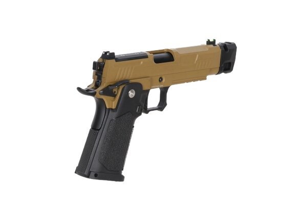 Arcturus Vanguard 4.3" Hi-Capa GBB Optics Ready airsoft pistol with Half-Tan compensator 5
