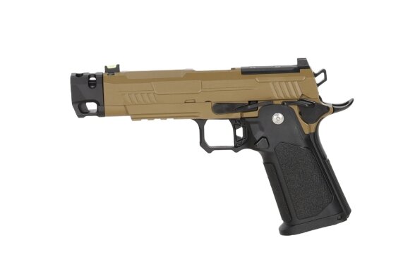 Arcturus Vanguard 4.3" Hi-Capa GBB Optics Ready airsoft pistol with Half-Tan compensator