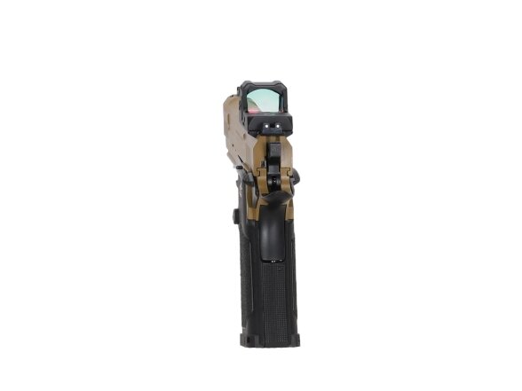 Arcturus Vanguard 4.3" Hi-Capa GBB Optics Ready airsoft pistol with ARS-1 red dot sight Half-Tan 7