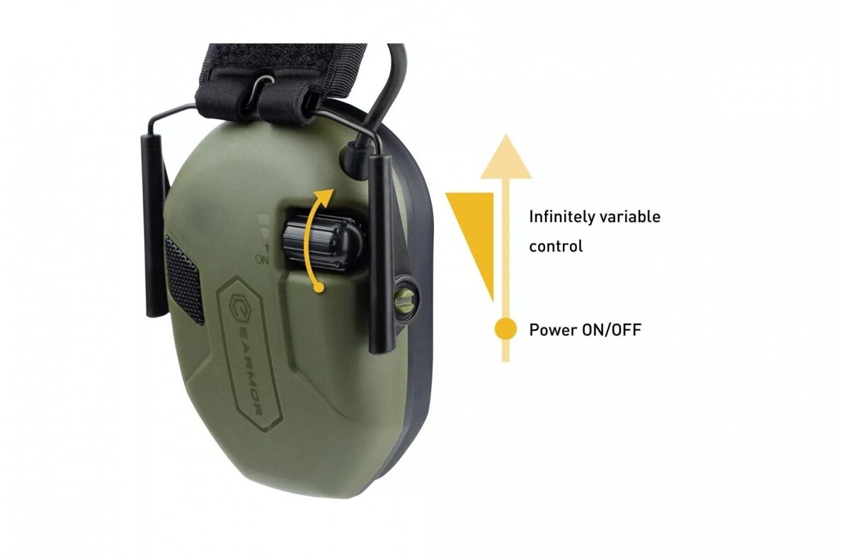 Ausinės Earmor M300A - Žalios 3