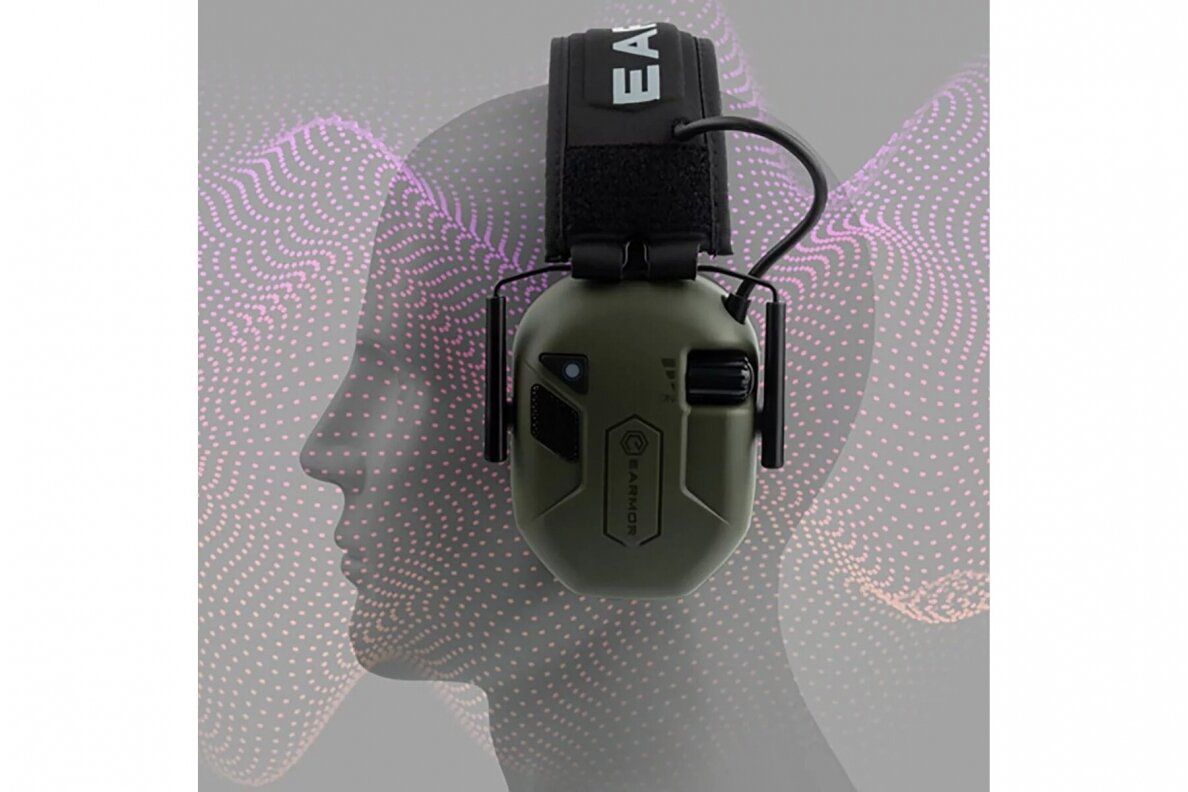 Ausinės Earmor M300A - Žalios 4