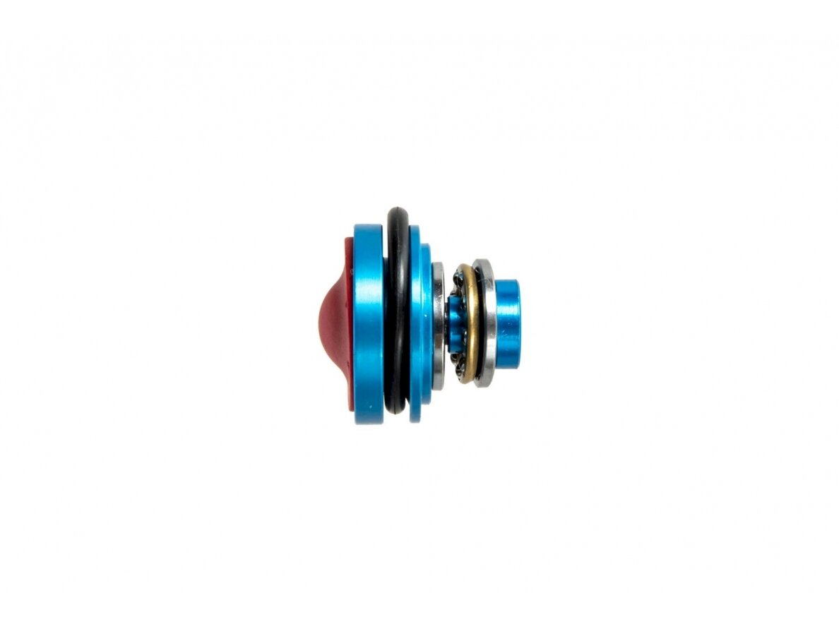 Ball-bearing, silenced CNC piston head 2