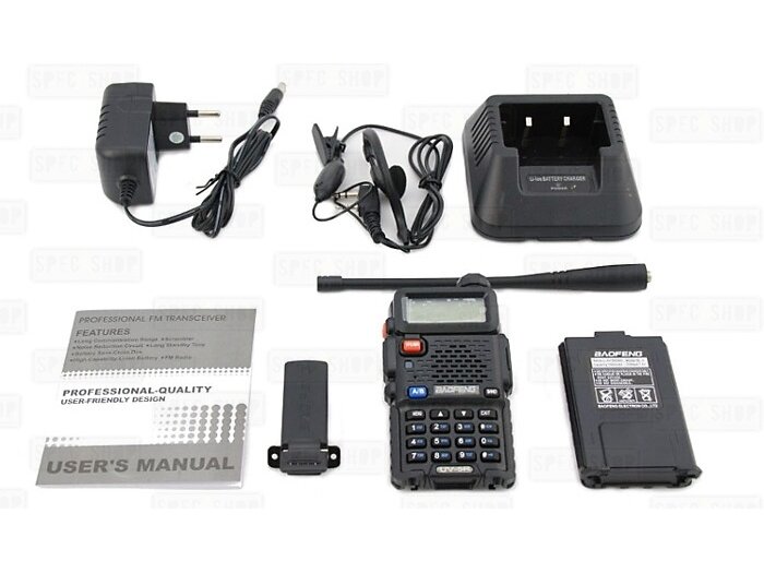Baofeng UV-5R Radio (VHF,UHF) – Black 2