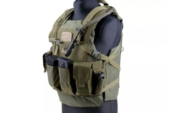 Chest Rig type tactical vest - black | Šratasvydžio ginklų parduotuvė ...