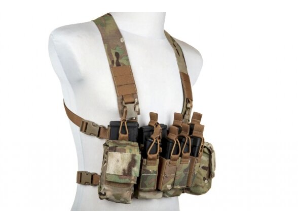 Chest Rig Pew Tactical waistcoat type D3CR-X CR02 Multicam