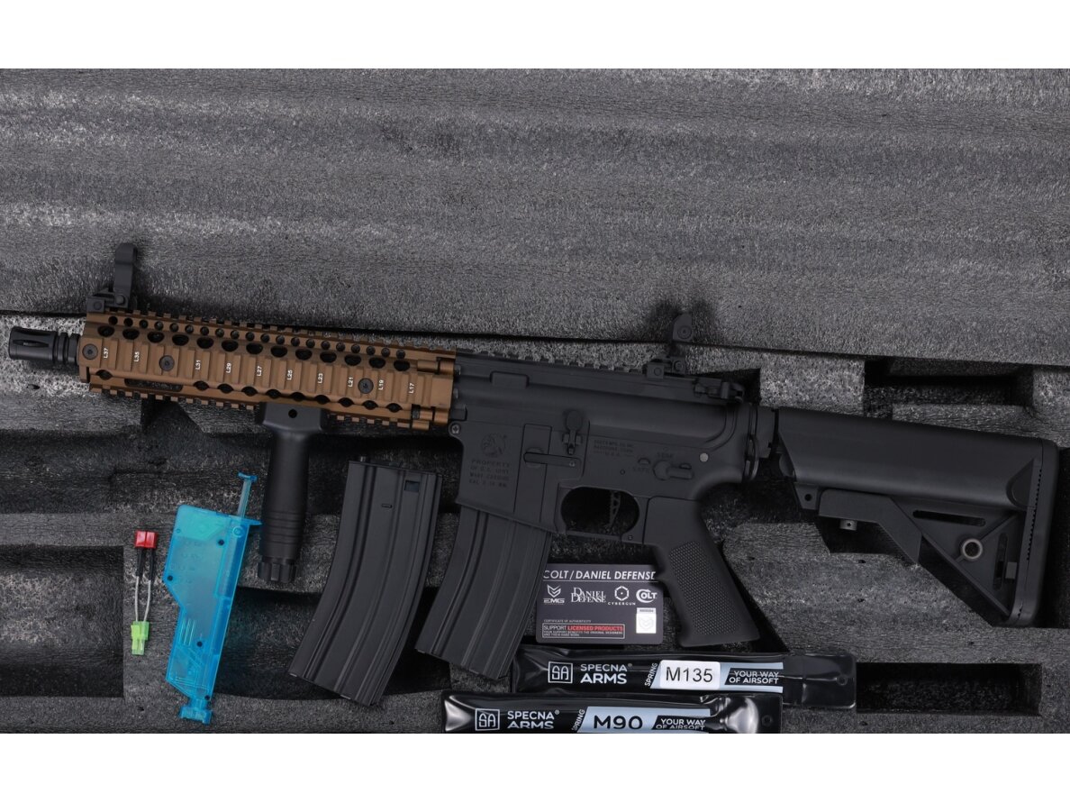 Colt x Daniel Defense MK18 SA-P19 PRIME BLDC 10.5" AEG Assault Rifle – Chaos Bronze 11