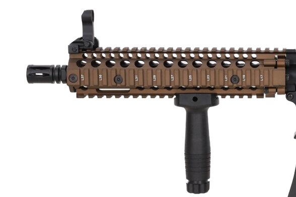 Colt x Daniel Defense MK18 SA-P19 PRIME BLDC 10.5" AEG Assault Rifle – Chaos Bronze 16