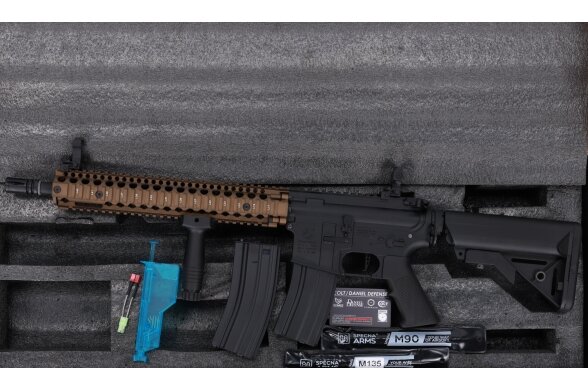 Colt x Daniel Defense MK18 SA-P26 PRIME BLDC AEG Assault Rifle 14.5" – Chaos Bronze 2