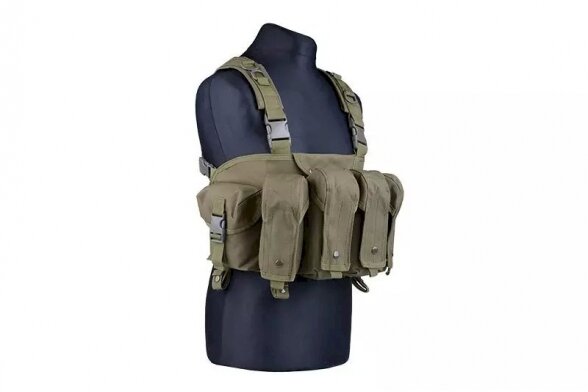 Commando Chest Tactical Vest – Olive Drab 1 Commando Chest Tactical Vest – Olive Drab 1