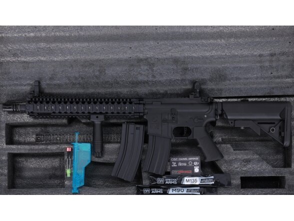 Colt x Daniel Defense MK18 SA-P26 PRIME BLDC 14.5" AEG Assault Rifle – Black 12