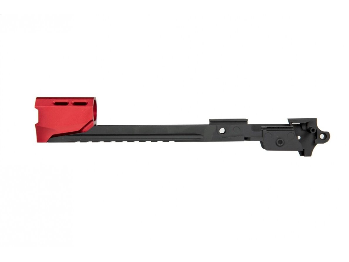 Custom Lower Frame R EDGE for Hi-Capa 5.1 + Compensator - Red 1 Custom Lower Frame R EDGE for Hi-Capa 5.1 + Compensator - Red 1