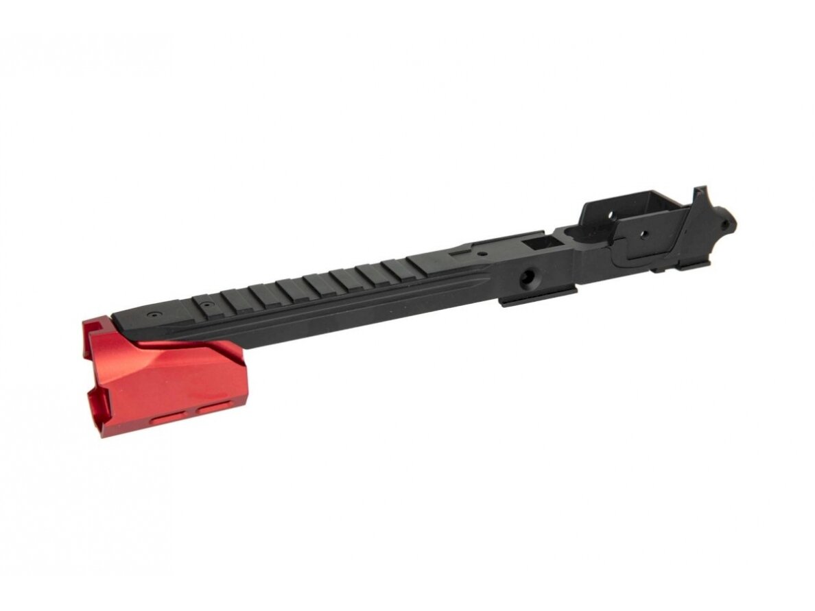 Custom Lower Frame R EDGE for Hi-Capa 5.1 + Compensator - Red Custom Lower Frame R EDGE for Hi-Capa 5.1 + Compensator - Red