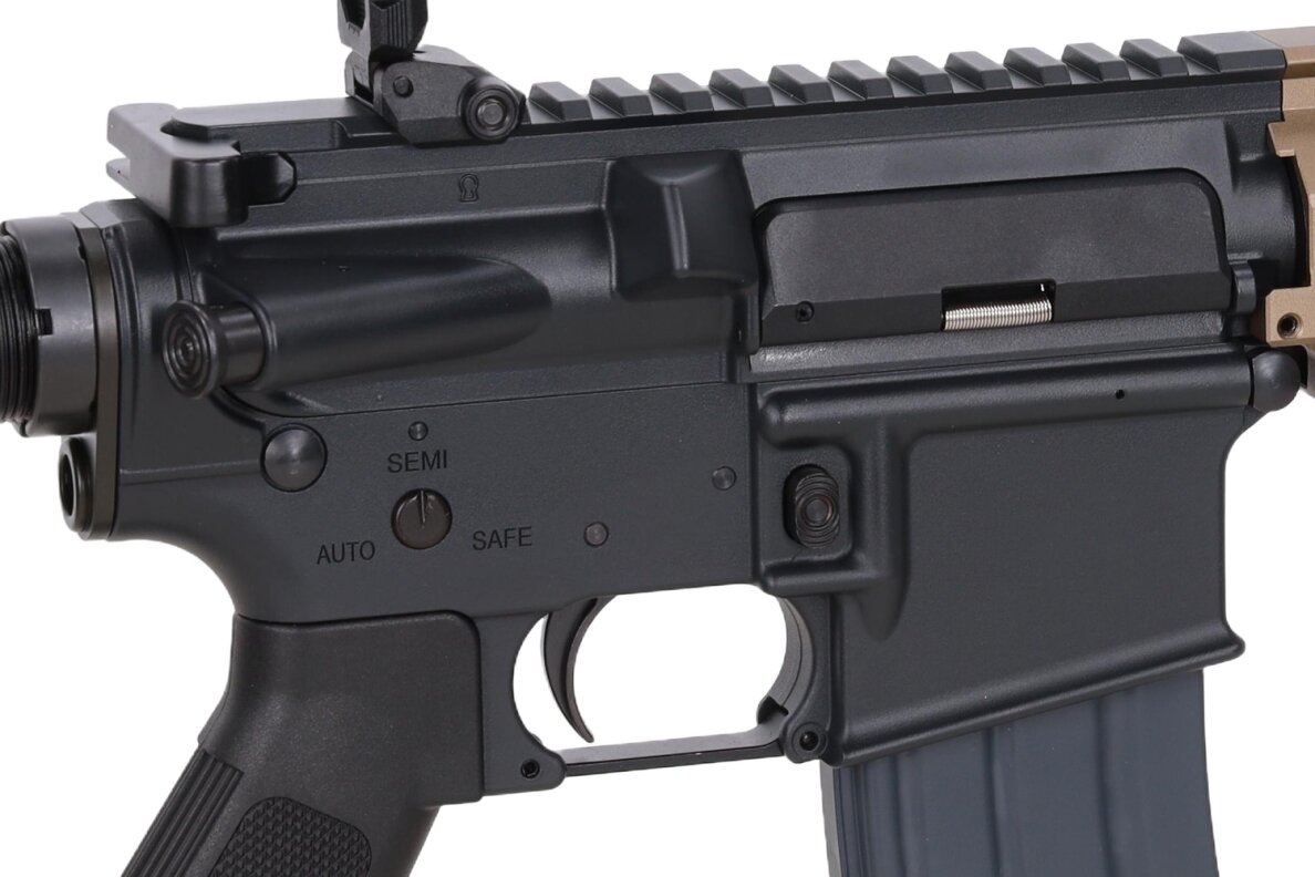 Cyma M4/AR15 MK16 CGS GBBR Assault Rifle 11.5" - Half-Tan 1