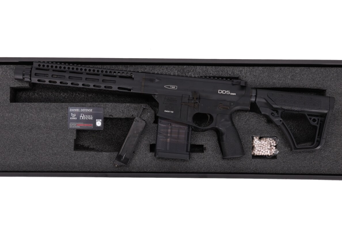 Daniel Defense x EMG DD5 SBR Cyma Platinum Gen.2 AEG Assault Rifle 12.5" – Black 3 Daniel Defense x EMG DD5 SBR Cyma Platinum Gen.2 AEG Assault Rifle 12.5" – Black 3