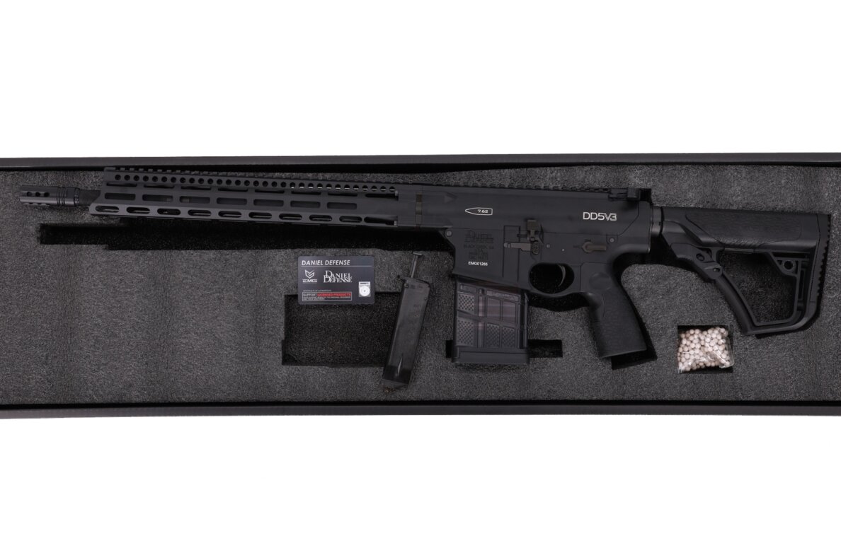 Daniel Defense x EMG DD5 V3 Cyma Platinum Gen.2 AEG Sniper Rifle 16.5" – Black 14 Daniel Defense x EMG DD5 V3 Cyma Platinum Gen.2 AEG Sniper Rifle 16.5" – Black 14