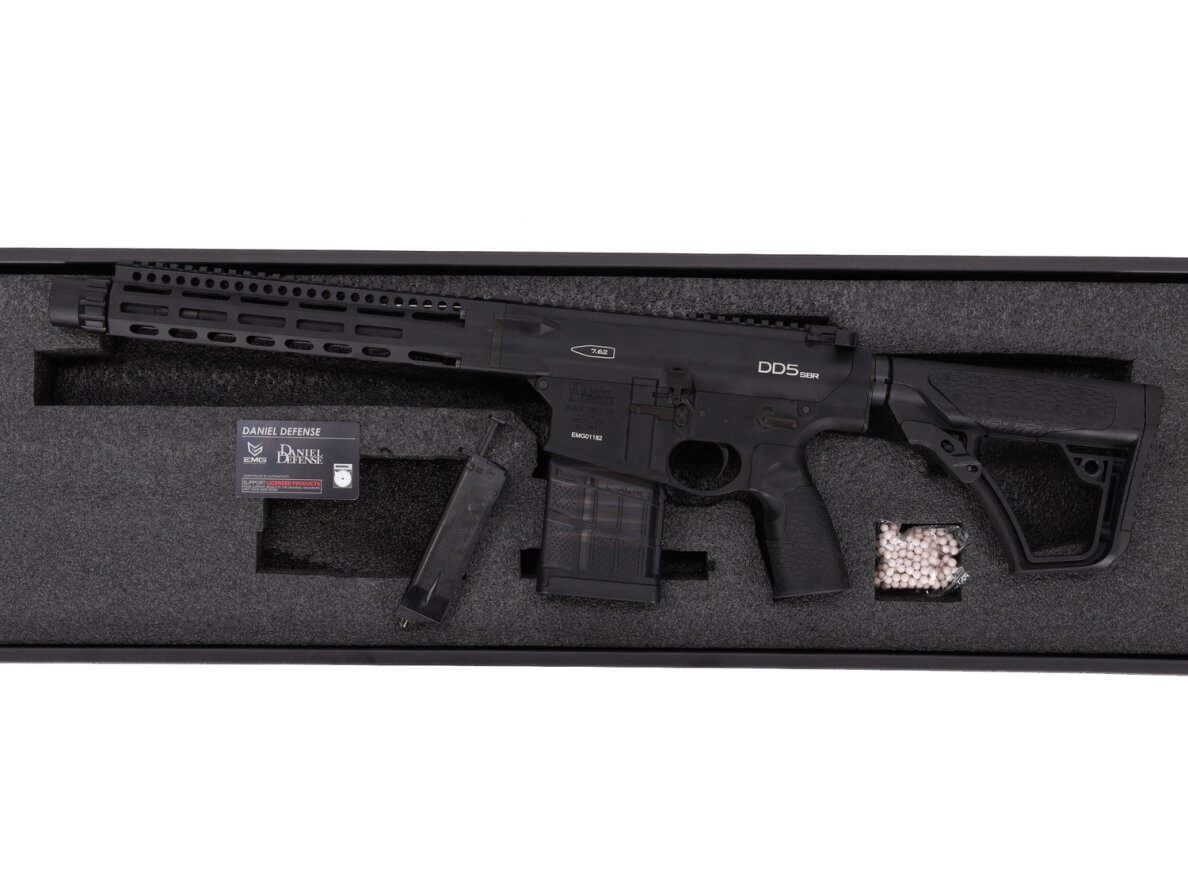 Daniel Defense x EMG DD5 SBR Cyma Platinum Gen.2 AEG Assault Rifle 12.5" – Black 3 Daniel Defense x EMG DD5 SBR Cyma Platinum Gen.2 AEG Assault Rifle 12.5" – Black 3