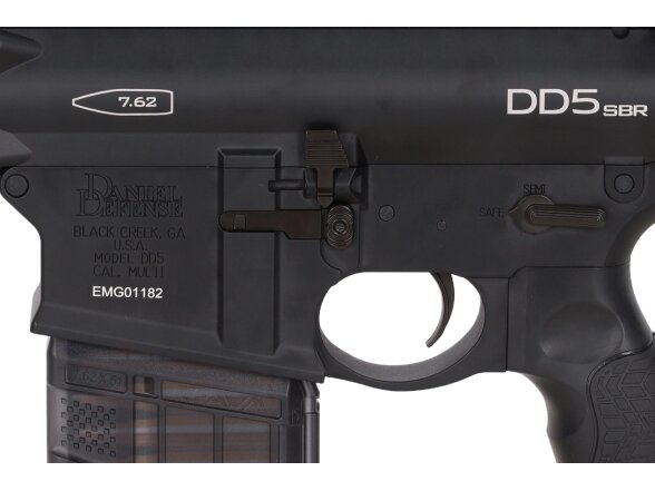 Daniel Defense x EMG DD5 SBR Cyma Platinum Gen.2 AEG Assault Rifle 12.5" – Black 7 Daniel Defense x EMG DD5 SBR Cyma Platinum Gen.2 AEG Assault Rifle 12.5" – Black 7