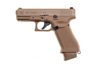 GBB Glock 19X CO2 Pistol Replica – Coyote Brown