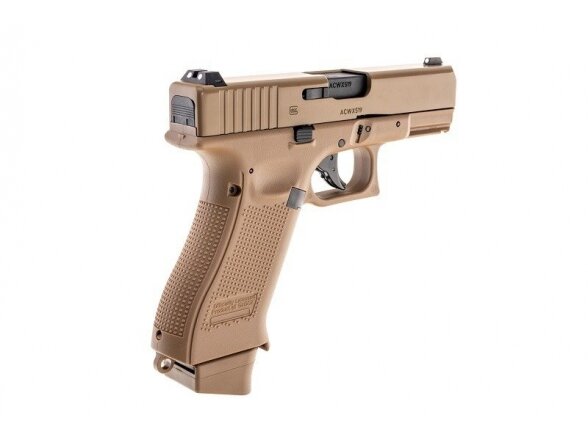 GBB Glock 19X CO2 Pistol Replica – Coyote Brown 1
