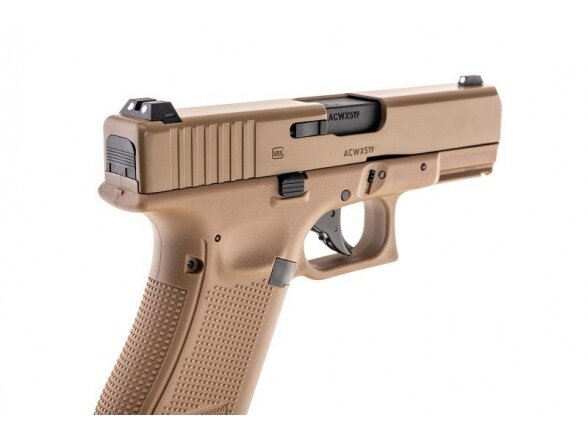 GBB Glock 19X CO2 Pistol Replica – Coyote Brown 4