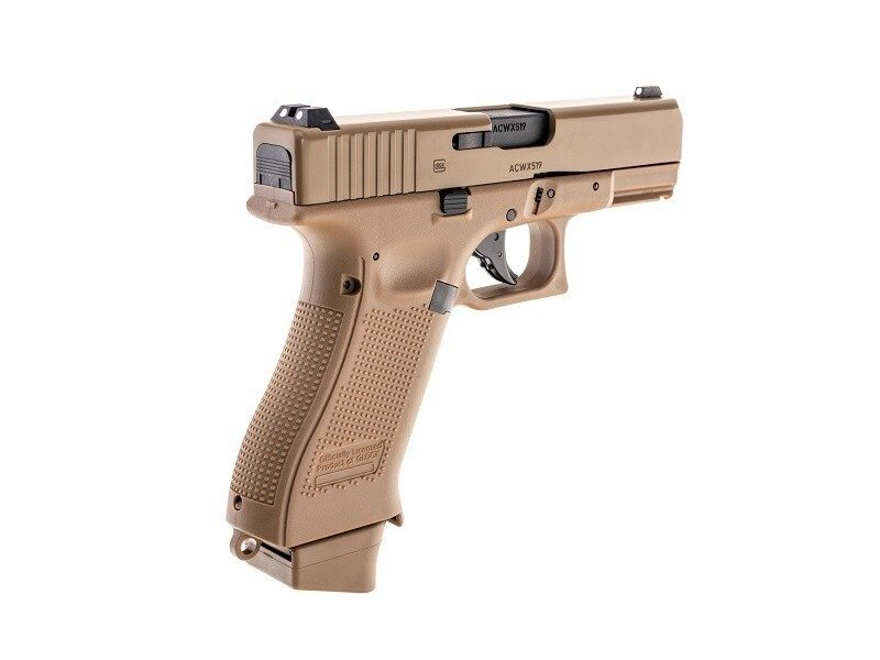 GBB Glock 19X CO2 Pistol Replica – Coyote Brown 1