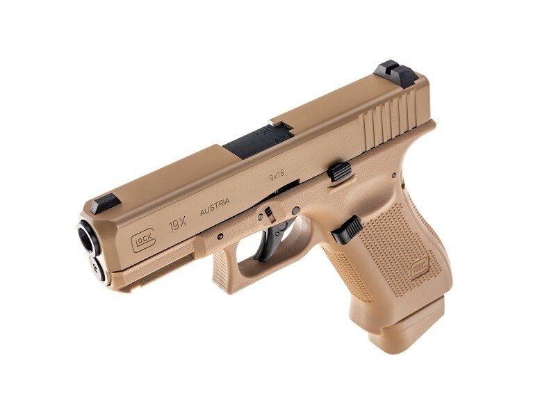 GBB Glock 19X CO2 Pistol Replica – Coyote Brown 2