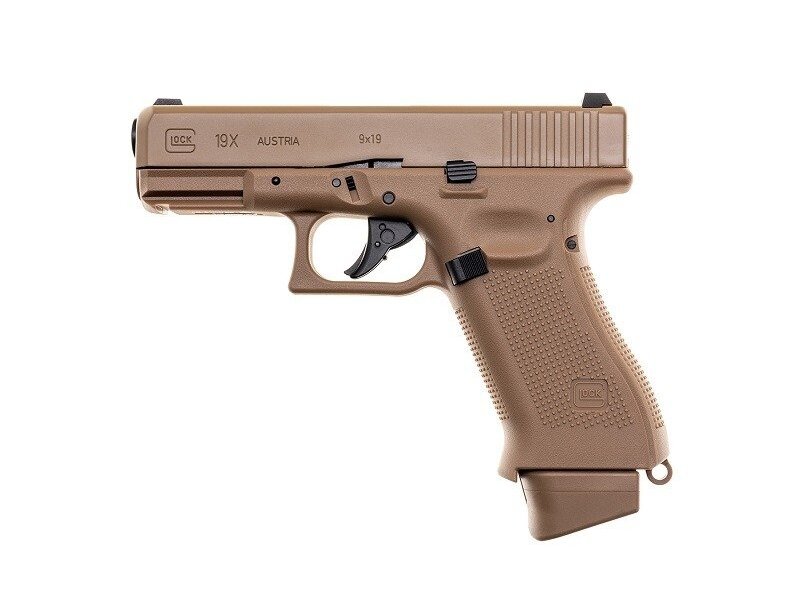 GBB Glock 19X CO2 Pistol Replica – Coyote Brown